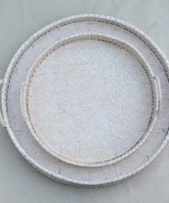 Amara New Arrivals Round Rattan Tray