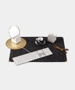 Slash Objects Recycled Rubber Deskmat - Speckled Black Home Goods