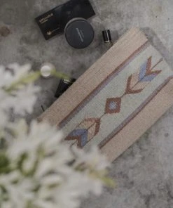 MZ Fair Trade Sagebrush + Sand Wool Clutch Bag Accessories