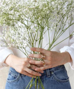 Salt + Still Dimple Signet Ring