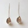 Salt + Still Egg Hollows Droplet Earrings