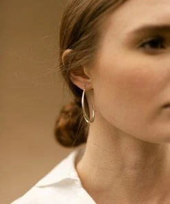 Salt + Still Jewelry Ovate Hoop Earrings