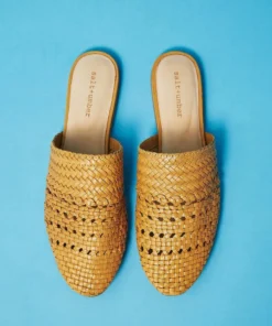 Salt & Umber Best Sellers Lily Mule - Mustard 7 Salt & Umber Best Sellers Lily Mule - Mustard