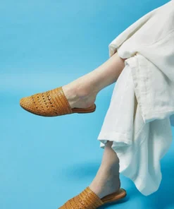 Salt & Umber Best Sellers Lily Mule - Mustard 4 Salt & Umber Best Sellers Lily Mule - Mustard