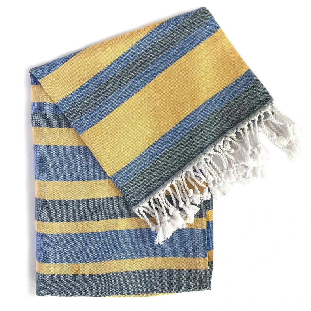 Hilana: Upcycled Cotton Samara Turkish Towel 1 Hilana: Upcycled Cotton Samara Turkish Towel