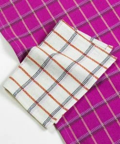 Archive New York San Lucas Plaid Cocktail Napkin Set