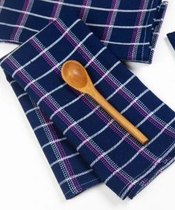 Archive New York San Lucas Plaid Napkin Set Kitchen + Dining 6 Archive New York San Lucas Plaid Napkin Set Kitchen + Dining