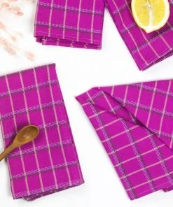 Archive New York San Lucas Plaid Napkin Set Kitchen + Dining