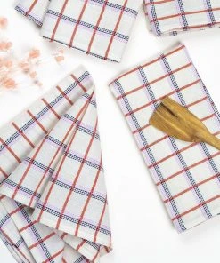 Archive New York San Lucas Plaid Napkin Set Kitchen + Dining 2 Archive New York San Lucas Plaid Napkin Set Kitchen + Dining