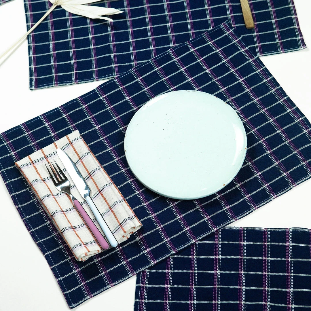 Archive New York San Lucas Plaid Placemat Set Kitchen + Dining Archive New York San Lucas Plaid Placemat Set Kitchen + Dining