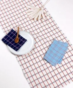 Archive New York San Lucas Plaid Table Runner