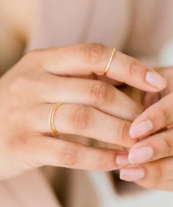 Sara Patino Jewelry Be Light Recycled Gold Stacking Ring