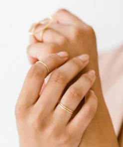 Sara Patino Jewelry Be Light Recycled Gold Stacking Ring