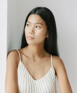 Sara Patino Jewelry Gold Recycled Hoop - White Topaz Best Sellers