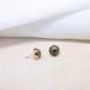 Sara Patino Jewelry Shadow Recycled Gold Earrings - Pyrite