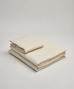 Takasa Home Goods Sateen Bed Sheet Set - Natural