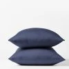 Coyuchi Sateen Pillowcase Set - Moonlight Blue