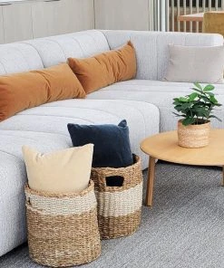 Korissa Savar Hamper Basket With Handle Set - Natural