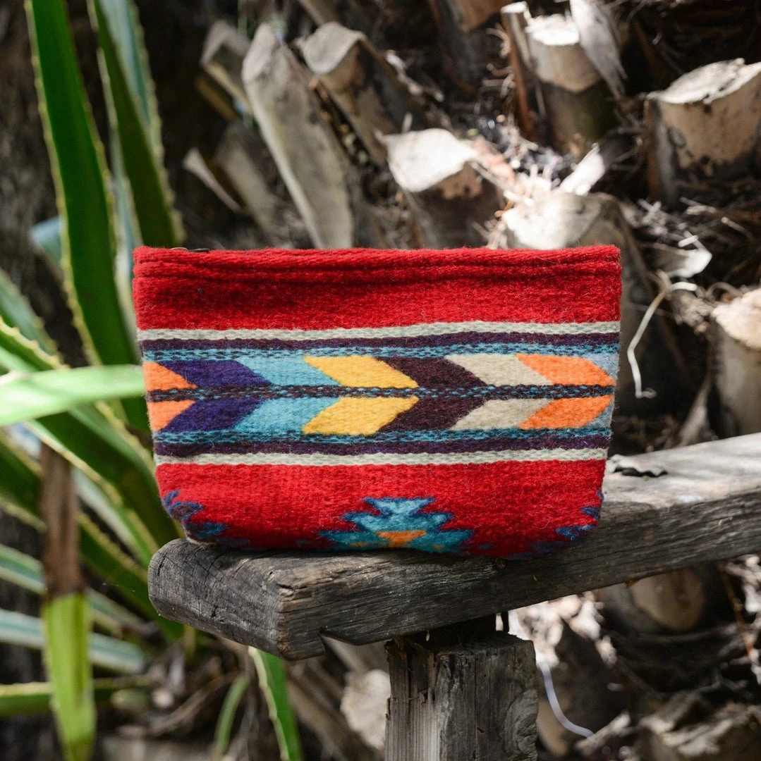 MZ Fair Trade Accessories Scarlet Arrow Wool Clutch Bag MZ Fair Trade Accessories Scarlet Arrow Wool Clutch Bag