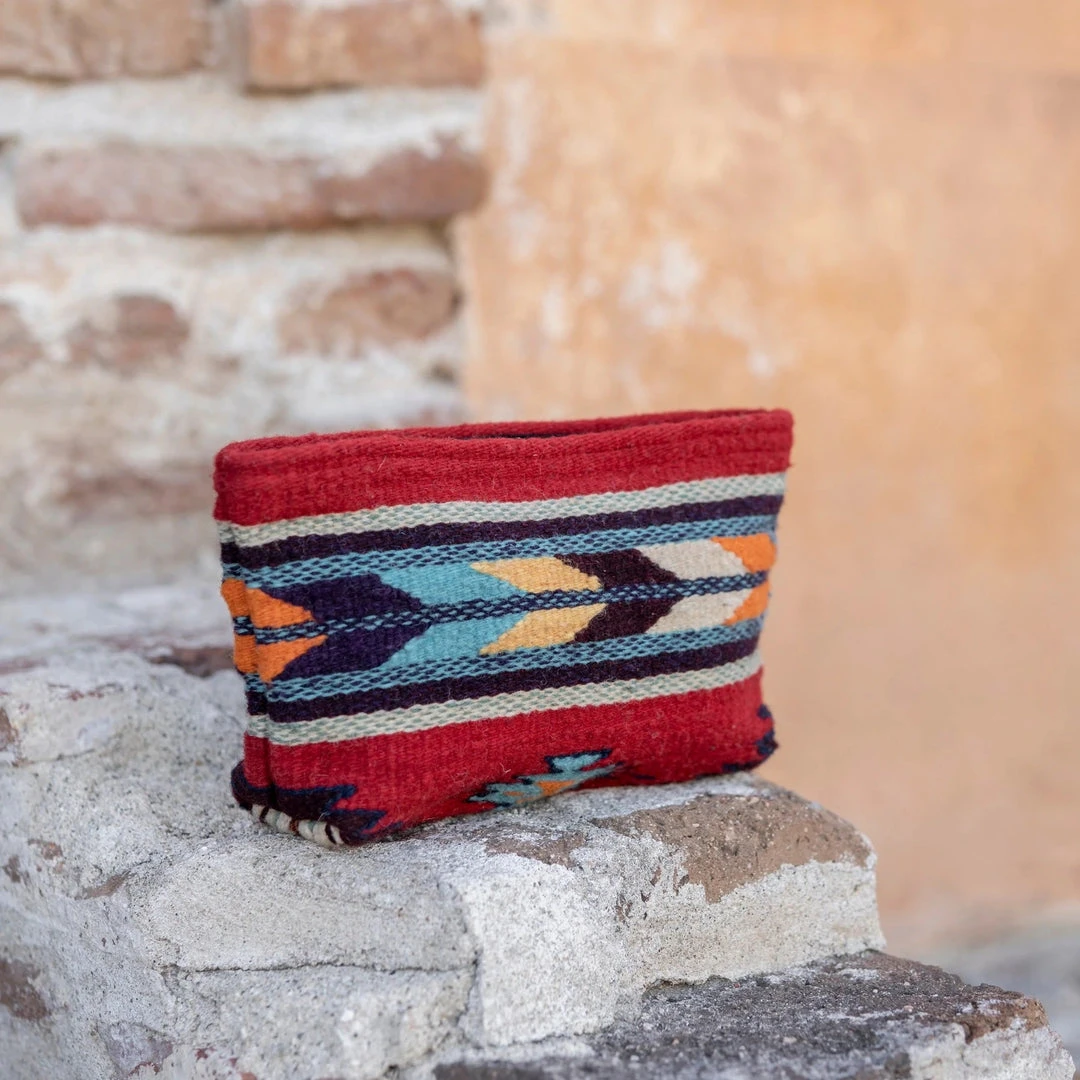 MZ Fair Trade Accessories Scarlet Arrow Wool Clutch Bag MZ Fair Trade Accessories Scarlet Arrow Wool Clutch Bag