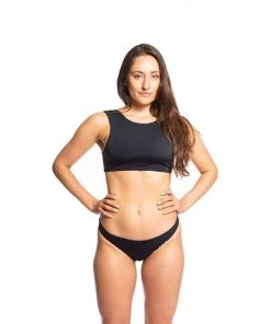 Sensi Graves Sofi Recycled Bikini Top - Third Eye + Black Made In USA