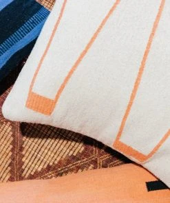 K-apostrophe Serpents + Ladders Blanco Wool Floor Pillow Home Goods