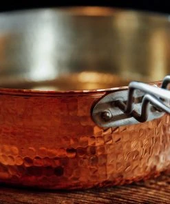 Sertodo Copper Home Goods 3 Qt Recycled Copper Fry Pan With Lid