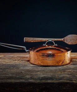 Sertodo Copper Home Goods 3 Qt Recycled Copper Fry Pan With Lid