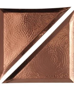 Sertodo Copper Aleppo Recycled Copper Triangular Platter Set 2 Sertodo Copper Aleppo Recycled Copper Triangular Platter Set