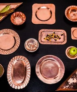 Sertodo Copper Aleppo Recycled Copper Triangular Platter Set