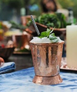 Sertodo Copper Derby Recycled Copper Mint Julep Cup Kitchen + Dining