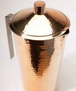Sertodo Copper Kitchen + Dining Gangotri Recycled Copper Pitcher With Lid