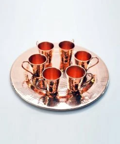 Sertodo Copper Barware Gunslinger Mini Mule Recycled Copper Shot Cup Set
