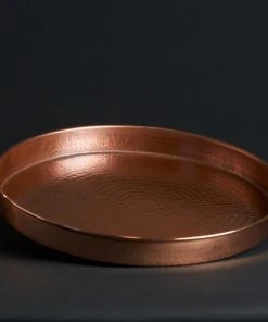 Sertodo Copper Kitchen + Dining Oyster Bar Cart Recycled Copper Tray