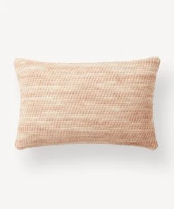 Made Trade Sheila Lumbar Pillow In Salmon - SAMPLE SALE Throw Pillows