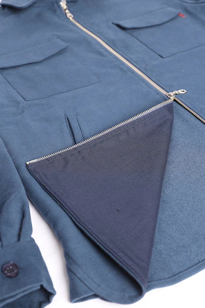 Signature Innovation Group Men's Double Zip Shirt Jacket - Blue Signature Innovation Group Men's Double Zip Shirt Jacket - Blue