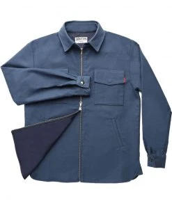 Signature Innovation Group Men's Double Zip Shirt Jacket - Blue 4 Signature Innovation Group Men's Double Zip Shirt Jacket - Blue