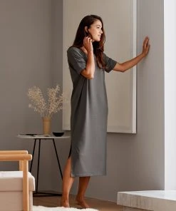 Sijo Eucalyptus Short Sleeve Dress