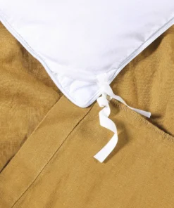 Sijo Home Goods French Linen Duvet Cover - Turmeric