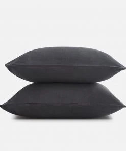 Sijo Home Goods French Linen Pillowcase Set - Slate