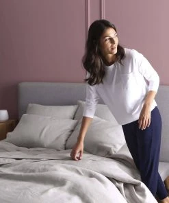 Sijo Best Sellers French Linen Sheet Set - Fog