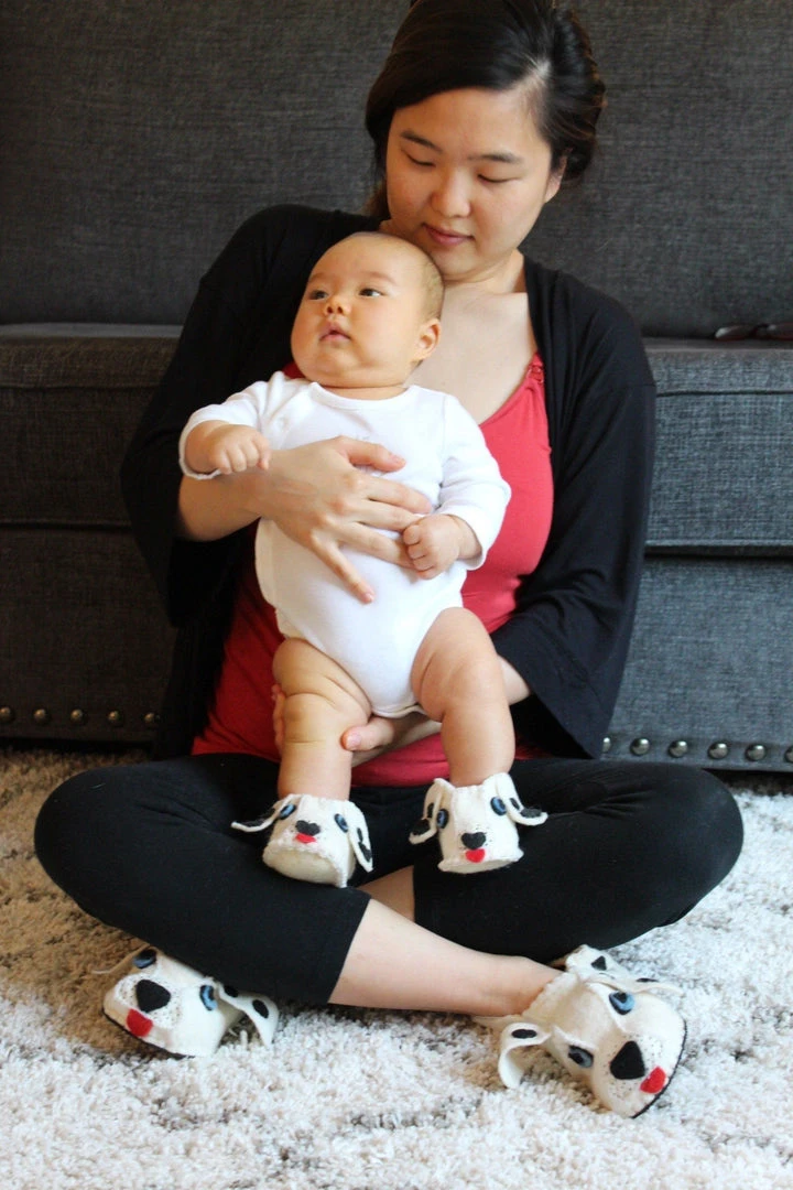 Silk Road Bazaar Wool Baby Booties - Pink Elephant Kids' + Baby Silk Road Bazaar Wool Baby Booties - Pink Elephant Kids' + Baby