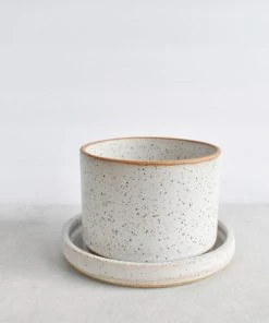 Katie Mudd Simple White Stoneware Planter Set Best Sellers