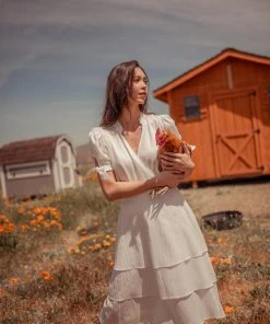 Valani Sitha Tencel Top - Cloud Dancer Clothing