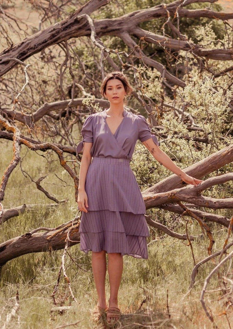 Valani Best Sellers Sitha Tencel Top - Purple Sage Valani Best Sellers Sitha Tencel Top - Purple Sage