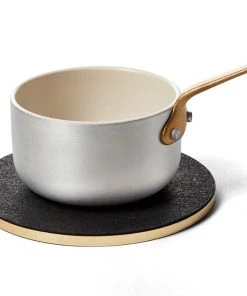 Slash Objects Recycled Brass + Rubber Trivet - Black