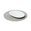 Slash Objects Round Recycled Rubber Placemat - Gris