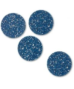 Slash Objects Round Recycled Rubber Coaster Set - Royal