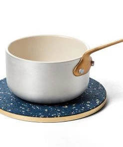 Slash Objects Kitchen + Dining Recycled Brass + Rubber Trivet - Royal