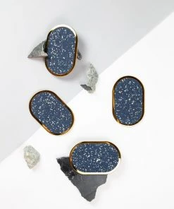 Slash Objects Ring Recycled Rubber Coaster Set - Royal 2 Slash Objects Ring Recycled Rubber Coaster Set - Royal